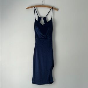 Elegant Navy Blue Women's Dress